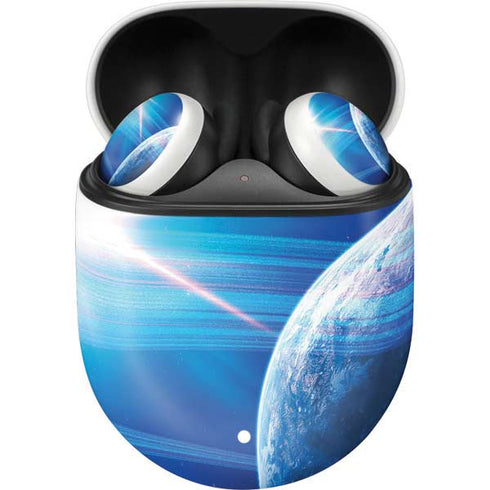 View of a Planet as it Looms in Close Orbit and with Rings Google Pixel Buds Skin